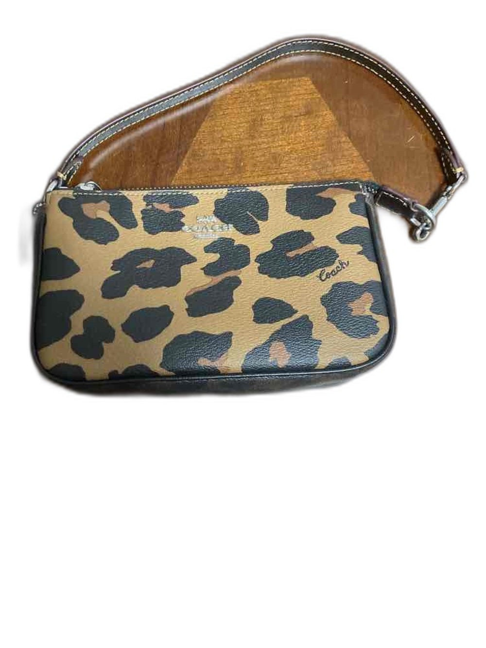 Coach Nolita 19 With Leopard Print Wristlet/Mini Bag NWT - Picture 2 of 10